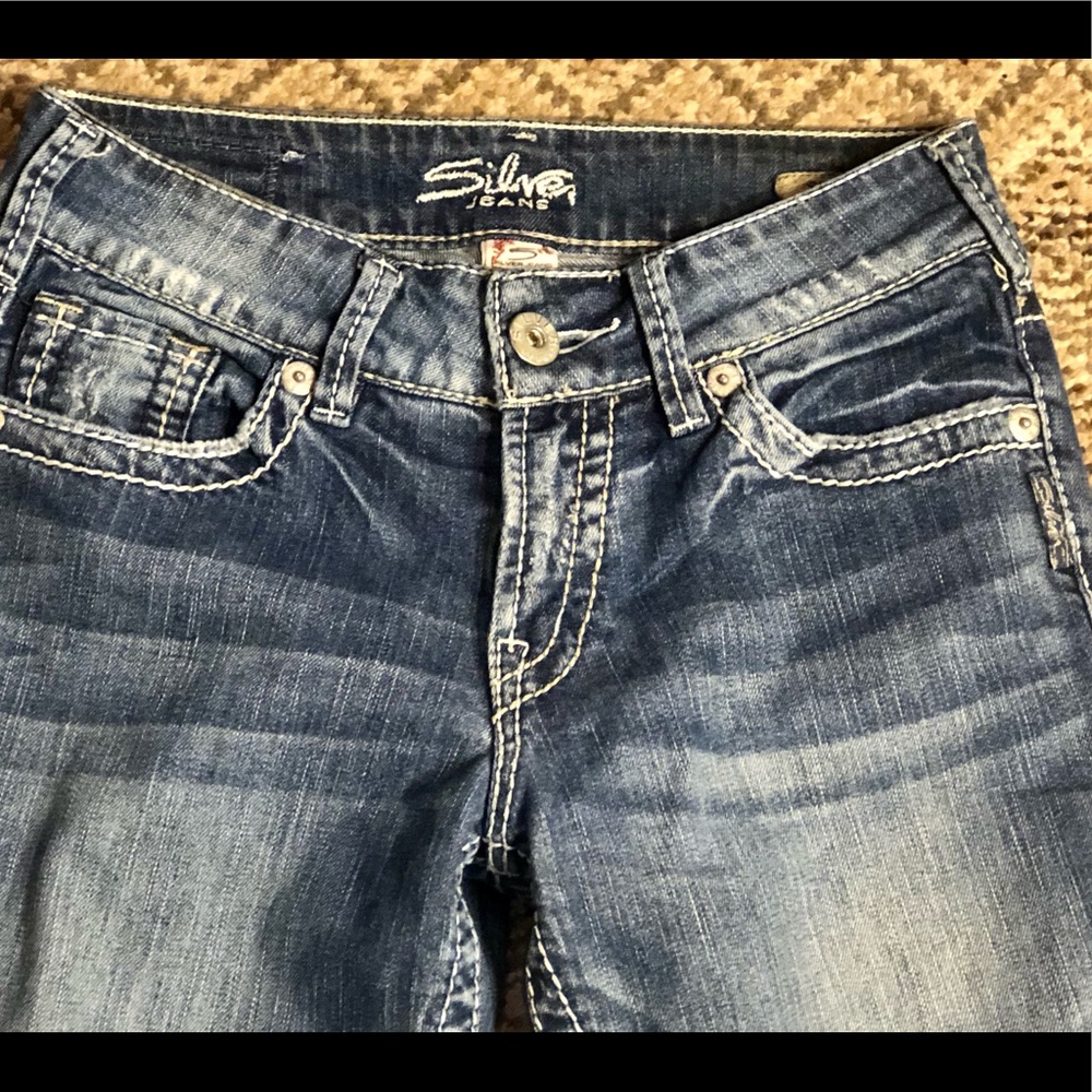 Silver Suki Stretch Boot Cut Jeans 26/32 - Picture 2 of 5